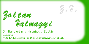 zoltan halmagyi business card