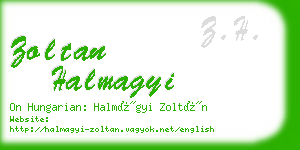 zoltan halmagyi business card
